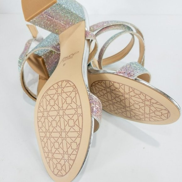 Jewel by Badgley Mischka Newberry Evening Sandals Rainbow -9 - Picture 4 of 4